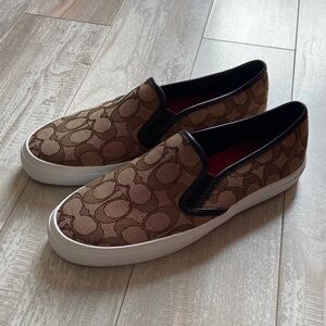 Women coach Brown Slip-On Shoes
